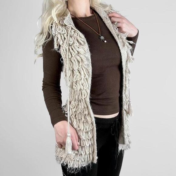 vintage 2000s boho knit vest - Picture 7 of 8